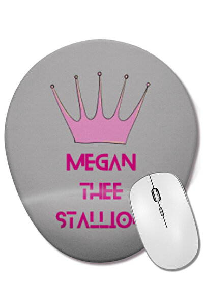 BASKI DÜNYASI Mouse Pad oval Megan Thee Stallion cu suport pentru încheietura...