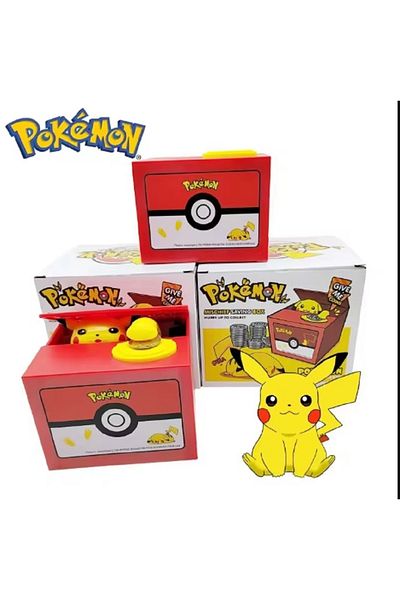 hediyeconcepti Pokemon Pikachu Piggy Bank Action Figure Anime Cartoon Ηλεκτρονικό πλαστικό κουτί νομισμάτων