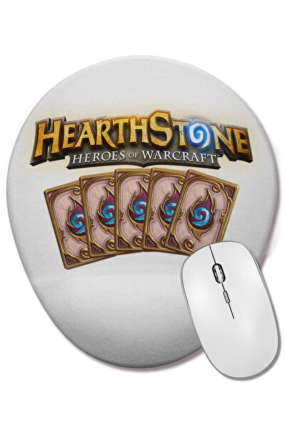 BASKI DÜNYASI Mouse Pad oval Hearthstone cu suport pentru încheietura mâinii