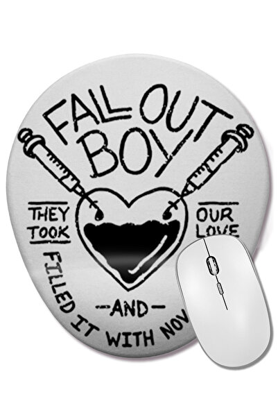 BASKI DÜNYASI Mouse Pad oval Fall Out Boy cu suport pentru încheietura mâinii