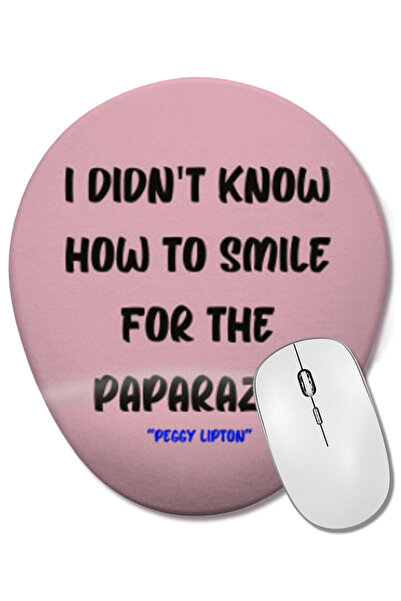 BASKI DÜNYASI Mouse Pad oval cu suport pentru încheietura mâinii, cu citate c...