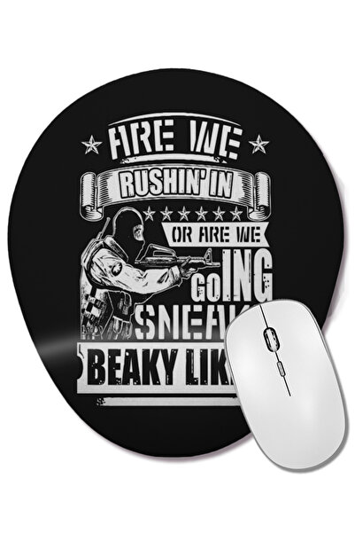 BASKI DÜNYASI Mouse Pad oval cu suport pentru încheietura mâinii Counter Strike