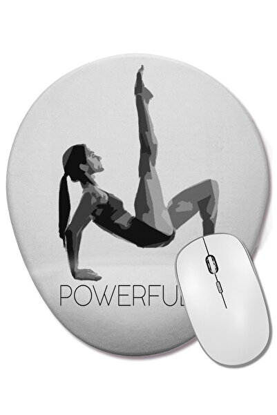 BASKI DÜNYASI Mouse Pad oval Poderosa cu suport pentru încheietura mâinii