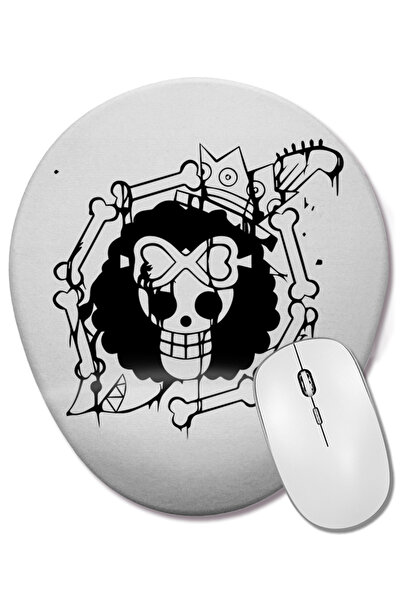 BASKI DÜNYASI Mouse Pad oval Brook One Piece cu suport pentru încheietura mâinii