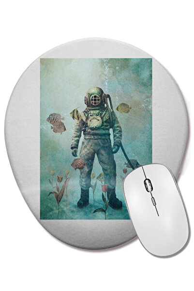 BASKI DÜNYASI Οβάλ ποντίκι ποντικοπολιτείας Retko Fishman με στήριγμα καρπού