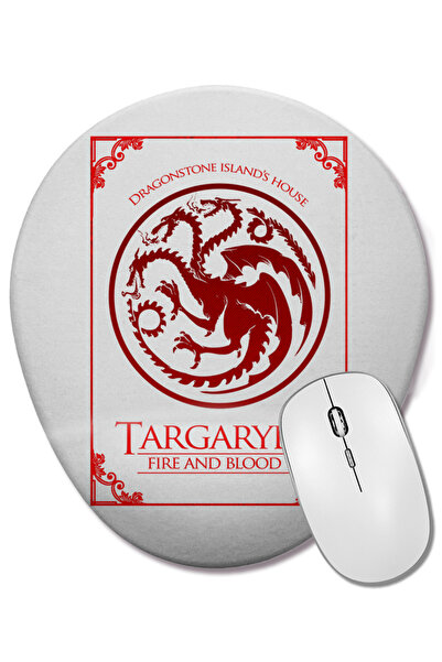 BASKI DÜNYASI Οβάλ ποντίκι με υποστήριξη καρπού Targaryen House