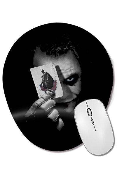 BASKI DÜNYASI Mouse Pad oval Joker 09 cu suport pentru încheietura mâinii