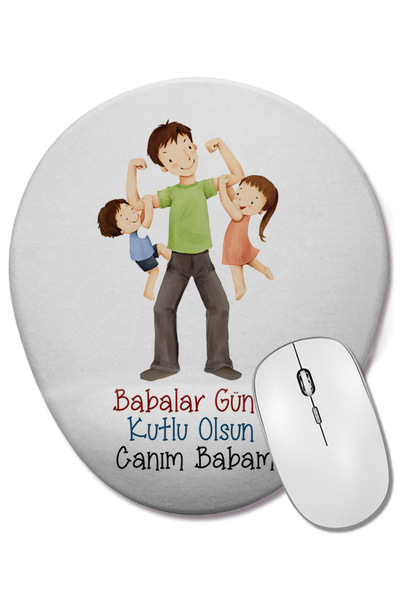 BASKI DÜNYASI Δώρο για την Ημέρα του Πατέρα για τον Πατέρα 036 Οβάλ ποντίκι μ...