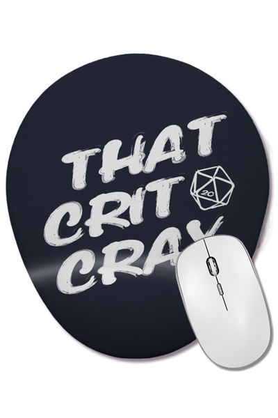 BASKI DÜNYASI Dungeons And Dragons That Crit Cray Mouse Pad oval cu suport pe...