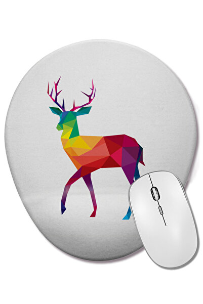 BASKI DÜNYASI Mouse Pad oval cu suport pentru încheietura mâinii, cu animale ...