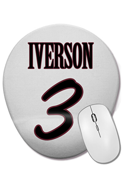 BASKI DÜNYASI Οβάλ ποντίκι με υποστήριξη καρπού Allen Iverson