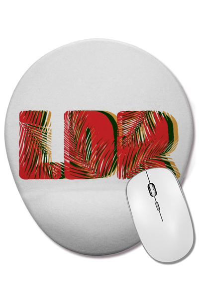 BASKI DÜNYASI Mouse Pad oval Lana Del Rey Ldr cu suport pentru încheietura mâ...