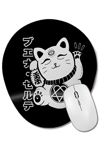 BASKI DÜNYASI Manekineko Cats Kitty Cat Neko Japanese Dark Neko Kawaii pisică...