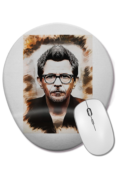 BASKI DÜNYASI Mouse Pad oval Gary Oldman cu suport pentru încheietura mâinii