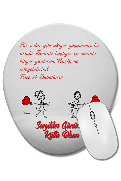 BASKI DÜNYASI Cadou pentru iubit de Ziua Îndrăgostiților 044 Mouse Pad oval c...