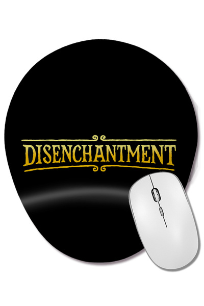 BASKI DÜNYASI Mouse Pad oval Disenchantment cu suport pentru încheietura mâinii