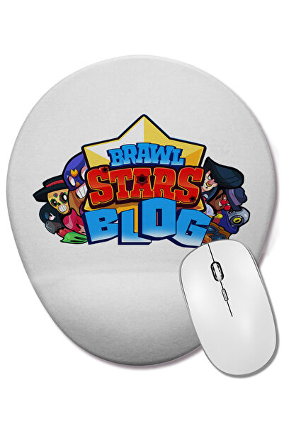 BASKI DÜNYASI Mouse Pad oval Brawl Stars Clash Royale cu suport pentru închei...