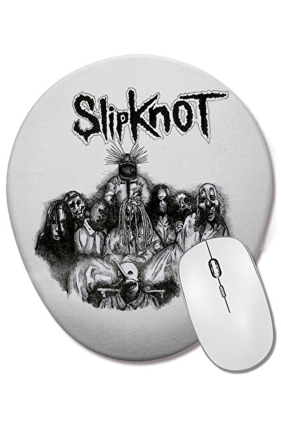 BASKI DÜNYASI Slipknot Oval Mouse Pad with Wrist Support
