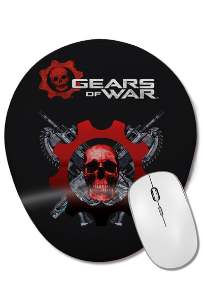 BASKI DÜNYASI Mouse Pad oval Gears Of War 4 cu suport pentru încheietura mâinii