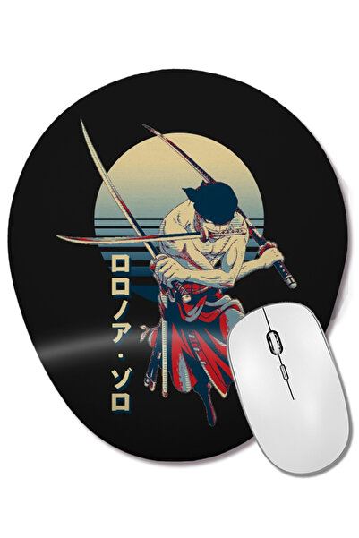 BASKI DÜNYASI Zoro One Piece Roronoa Zoro 01 Mouse Pad oval cu suport pentru ...