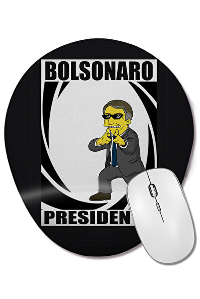 BASKI DÜNYASI Οβάλ ποντίκι με υποστήριξη καρπού Bolsonaro Presidente