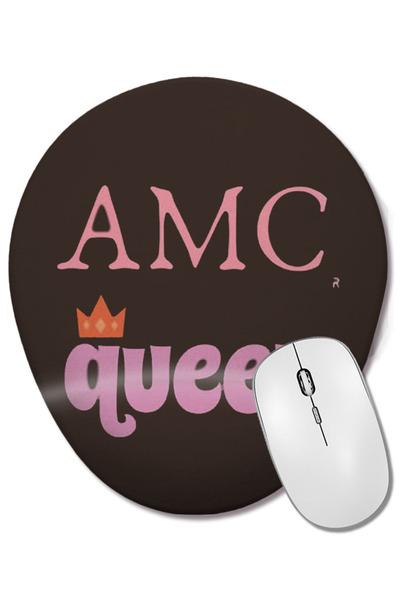 BASKI DÜNYASI Amc Stock TO THE MOON Queens Mouse Pad oval cu suport pentru încheietura mâinii