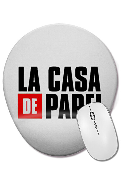 BASKI DÜNYASI Mouse Pad oval cu suport pentru încheietura mâinii La Casa De P...