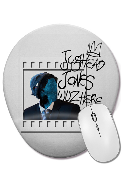 BASKI DÜNYASI Οβάλ ποντίκι υπολογιστή Riverdale με στήριγμα καρπού, με σχέδιο...