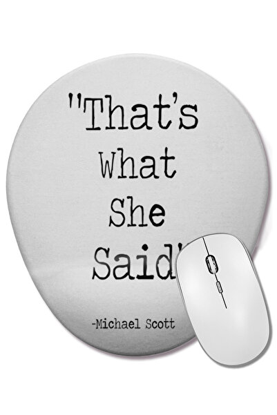 BASKI DÜNYASI Mouse Pad oval cu suport pentru încheietura mâinii, seria TV Th...