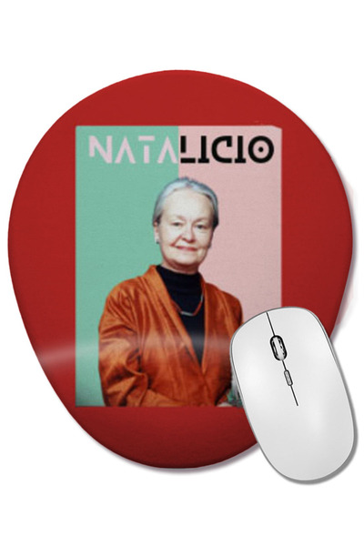 BASKI DÜNYASI Diana Natalicio RIP Mouse Pad oval cu suport pentru încheietura...