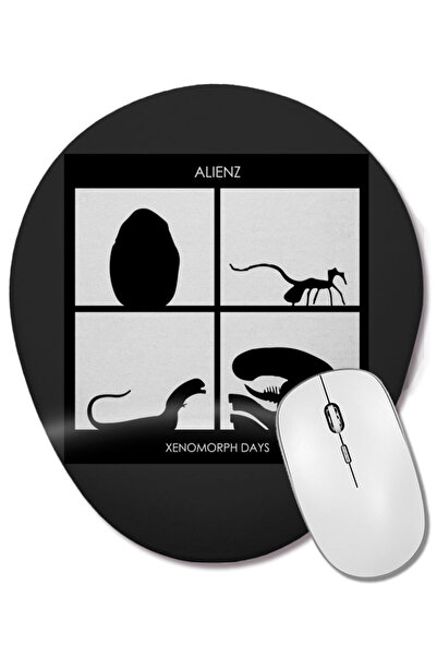 BASKI DÜNYASI Xenomorph Days Gorlliaz Album Alien Οβάλ ποντίκι με υποστήριξη ...