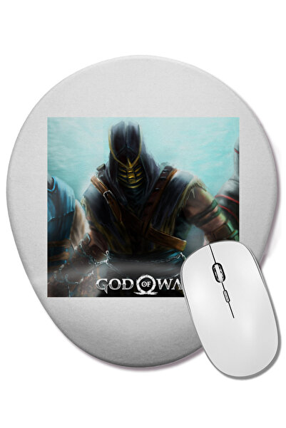 BASKI DÜNYASI God of War 07 Mouse Pad oval cu suport pentru încheietura mâinii