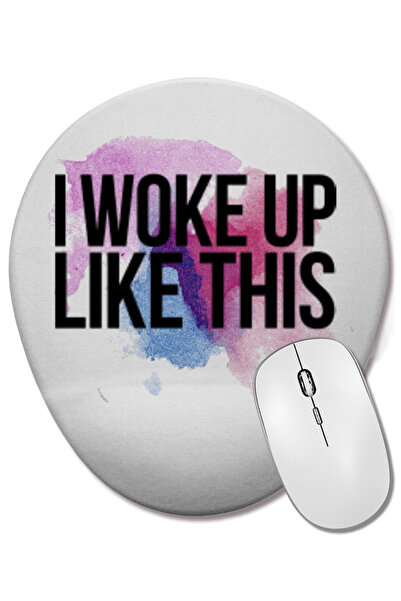 BASKI DÜNYASI Mouse Pad oval I'm Paranoid cu suport pentru încheietura mâinii