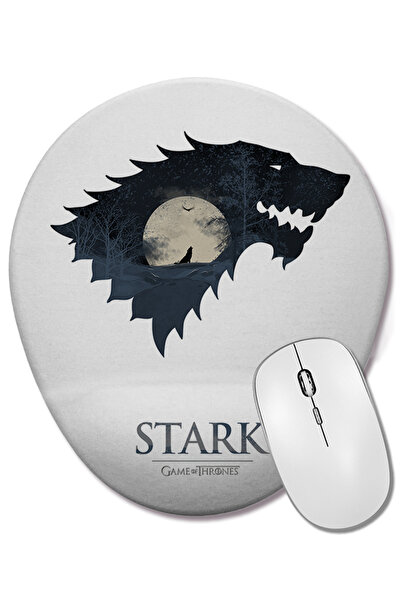 BASKI DÜNYASI Game of Thrones Winter is Coming Mouse Pad oval cu suport pentr...