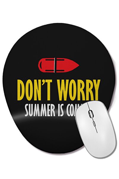 BASKI DÜNYASI Baywatch Dont Worry Summer Is Coming Mouse Pad oval cu suport p...