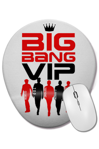 BASKI DÜNYASI Big Bang Vip Mouse Pad oval cu suport pentru încheietura mâinii