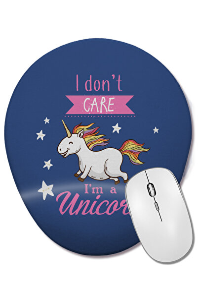 BASKI DÜNYASI Nu mă importă, sunt un unicorn, mouse pad oval cu suport pentru...