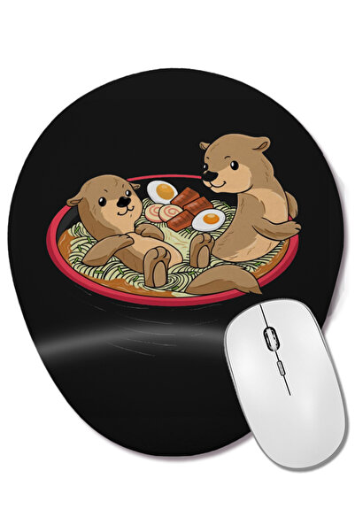 BASKI DÜNYASI Mouse Pad oval cu suport pentru încheietura mâinii, cu tema nur...