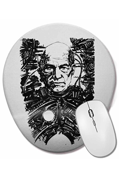 BASKI DÜNYASI Mouse Pad oval Locutus cu suport pentru încheietura mâinii