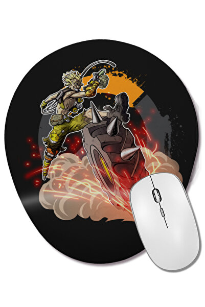 BASKI DÜNYASI Overwatch One Fanwart Junkrat подложка за мишка с подложка за к...