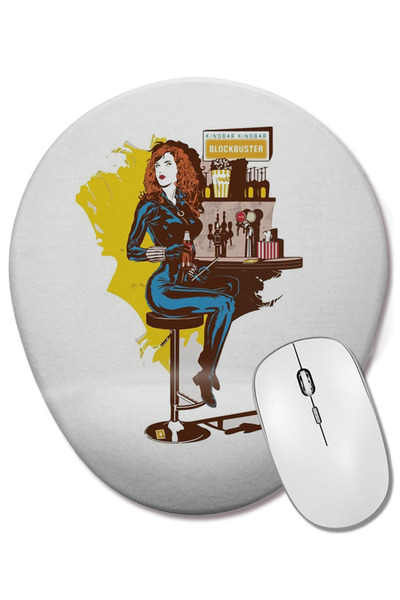 BASKI DÜNYASI Οβάλ ποντίκι με υποστήριξη καρπού Buster