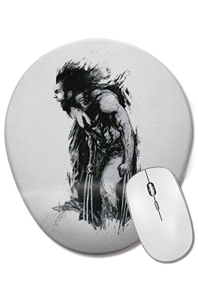 BASKI DÜNYASI Mouse Pad oval Volverine Multante cu suport pentru încheietura ...