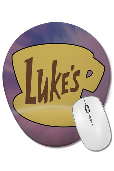 BASKI DÜNYASI Mouse Pad oval cu suport pentru încheietura mâinii Lukes
