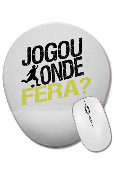 BASKI DÜNYASI Mouse Pad oval Jogou Onde cu suport pentru încheietura mâinii