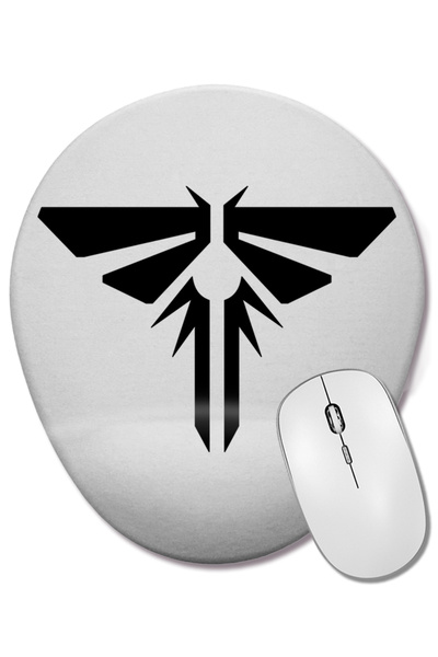 BASKI DÜNYASI Naughty Dog the Last of Us Oval Mouse Pad with Wrist Support