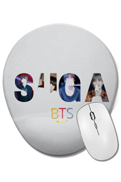 BASKI DÜNYASI Suga Bts Army GIFT University Mouse Pad oval cu suport pentru î...