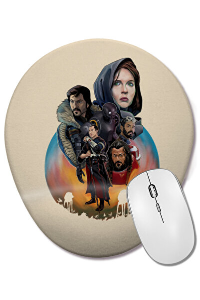 BASKI DÜNYASI Mouse Pad oval Star Wars Rogue One cu suport pentru încheietura...