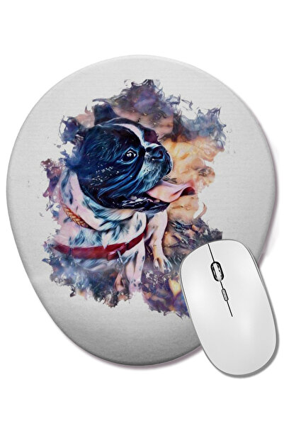 BASKI DÜNYASI Mouse Pad oval cu suport pentru încheietura mâinii pentru câine...