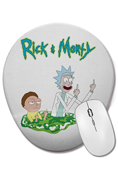 BASKI DÜNYASI Mouse Pad oval cu suport pentru încheietura mâinii, cu desene a...