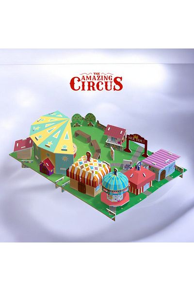 tugceshopping Amazing Garden 3D Educational Puzzle 3D Paper Puzzle Jigsaw Puzzle 53 Pieces